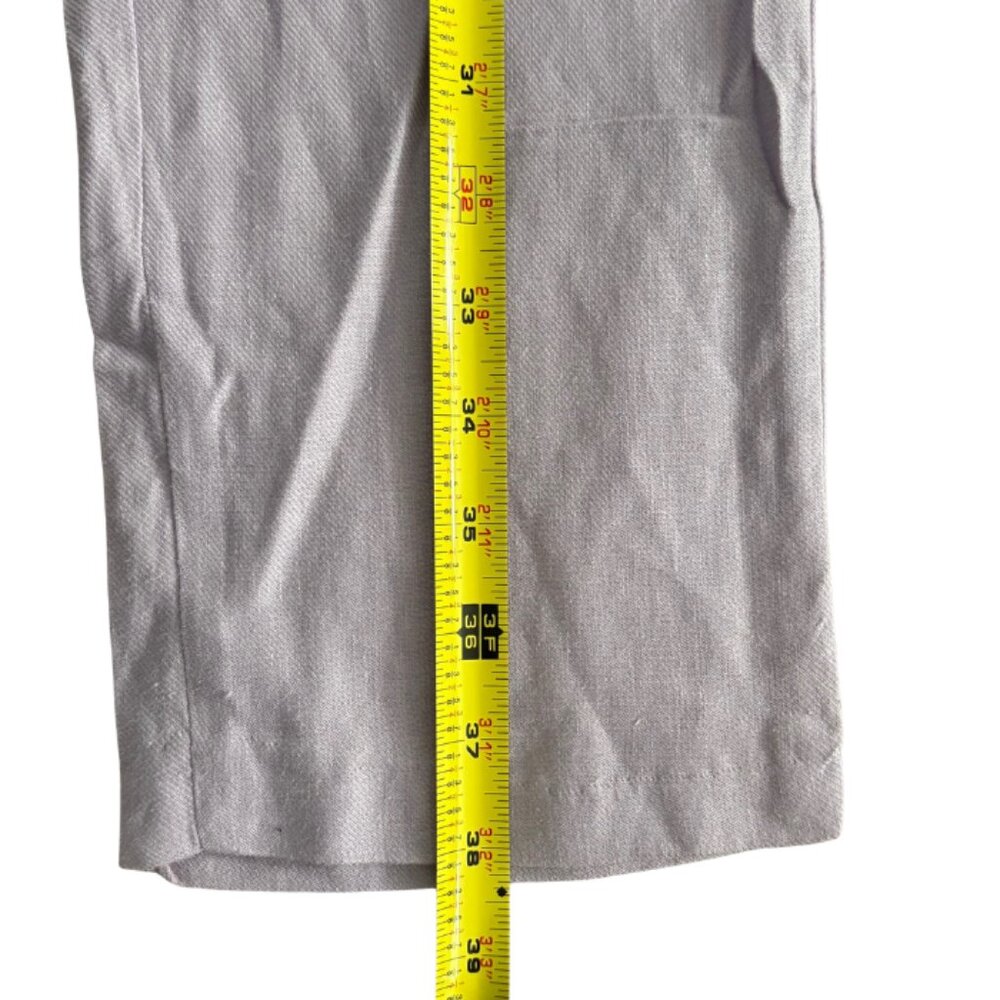 Express Linen-Blend Ankle Pant Purple Size 8 NEW - Picture 9 of 10